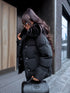 Puffy, short jacket "FUSION AD611" - BLACK